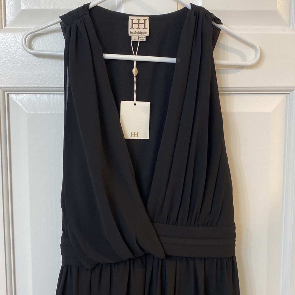 Haute Hippie Black Sleeveless Dress